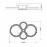 Потолочная светодиодная люстра Escada Alunit 10281/4LED