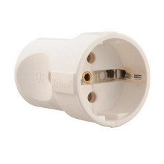 Розетка штепсельная Lezard Accessories белая 715-0600-606