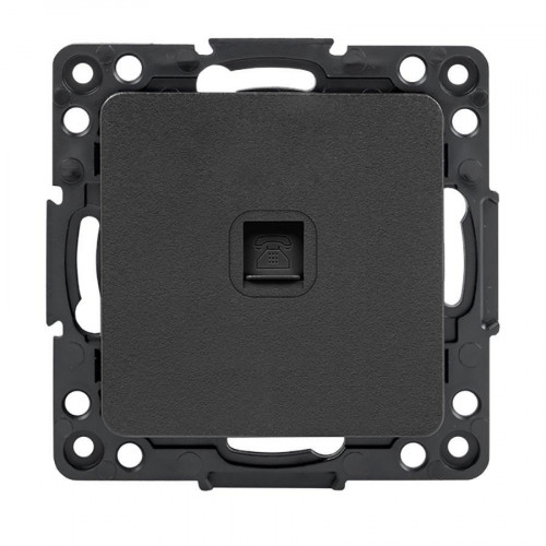 Стокгольм Механизм Розетки Phone 1-местной черный EKF PROxima EZT01-034-10