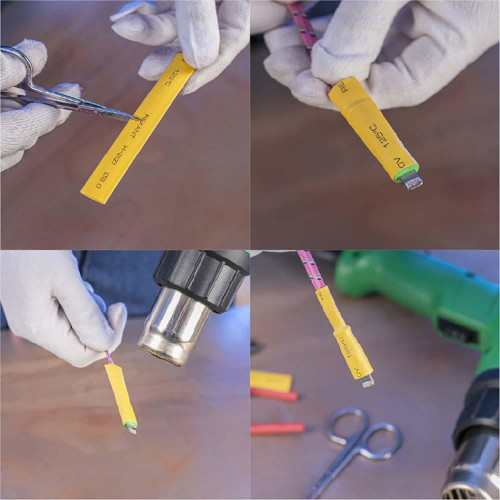 Набор термоусаживаемых трубок ТУТ нг №2 AUTO PLUS 2:1, упаковка 20 шт. по 10 см REXANT 29-0102