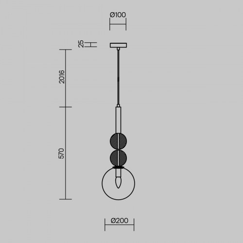 Подвесной светильник Freya Sunspot FR5482PL-01BS2