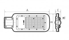 Уличный светодиодный консольный светильник Jazzway PSL 07 5041073
