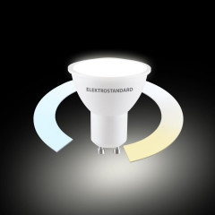 Умная лампа GU10 LED 7W 3300К-6500К CCT+DIM (BLGU1018) Elektrostandard a071006