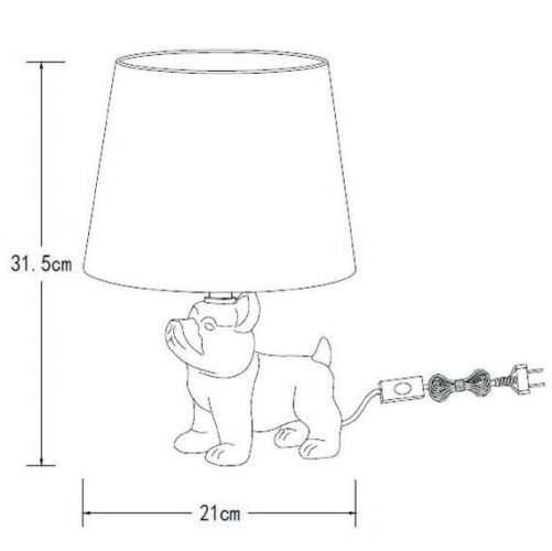Настольная лампа Lucide Extravaganza Sir Winston 13533/81/30
