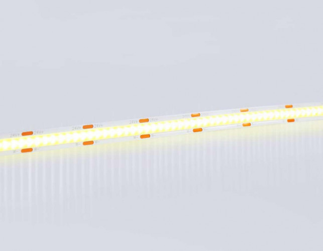 Светодиодная лента Ambrella Light GS4901 COB 608Led/ 12W m/ 24V IP20 CCT 3000-6500K/ 5m*8mm*2.2mm (3 конт.) GS4901