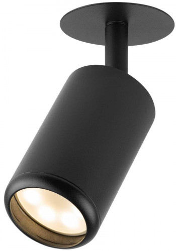 Светильник встраиваемый алюминиевый ЭРА KL106 BK под лампу MR16 GU10 черный матовый Б0061623