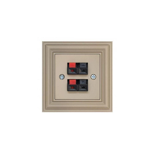 Аудиорозетка двойная Liregus Retro кремовый омбре 29-142