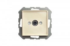 ТВ-розетка оконечная Liregus Epsilon бежевый 28-074
