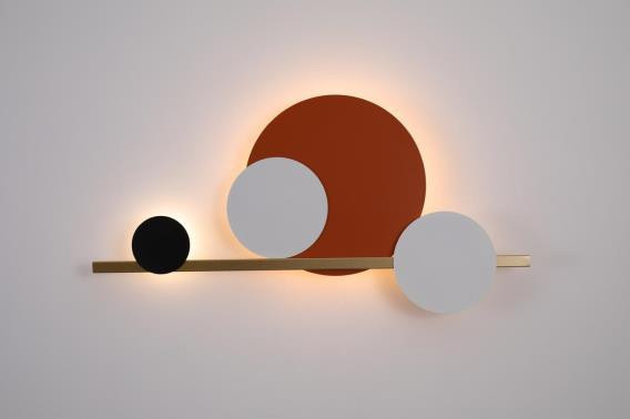 Бра Alfa Light F4324-23 L300*H600 orange+black+white