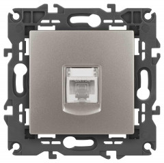 Розетка ЭРА Elegance 14-3107-16 RJ45, титан Б0065764