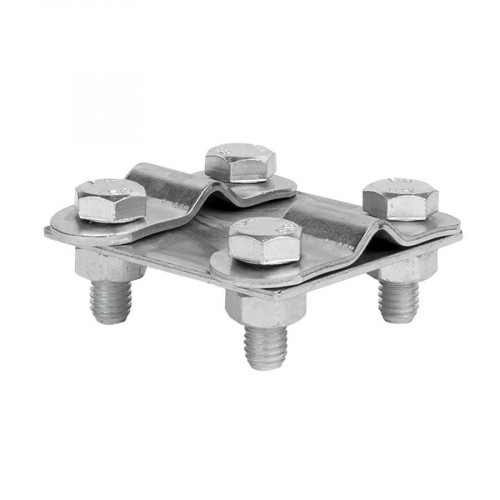 Зажим контрольный прут-прут (пластина 57x57мм) Ni EKF PROxima lp-55611-ni