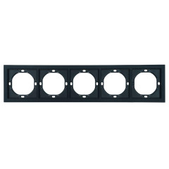 Рамка 5-местная, Stekker Мия, PFR00-3005-05, черный бархат 50465