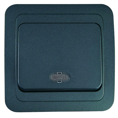 Выключатель 1 клав. с подсветкой Makel Mimoza 26821