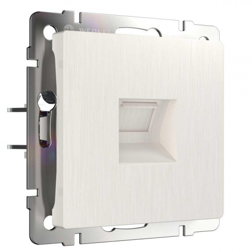 Телефонная розетка Werkel RJ-11 перламутровый рифленый W1182013 4690389172731