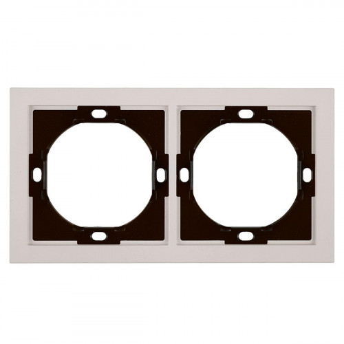 Рамка 2-местная, Stekker Мия, PFR00-3002-08, пудровый жемчуг 50487