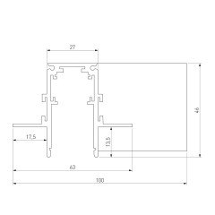 Коннектор L-образный Elektrostandard Slim Magnetic 85212/00 a067501