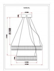 Подвесной светодионый светильник Moderli Asti V10732-PL