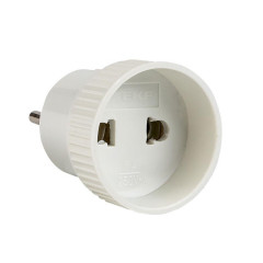 Адаптер-переходник б/з бел. 6А 250В EKF PROxima AAP6-1