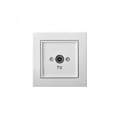 ТВ-розетка оконечная Liregus Epsilon белый 28-024