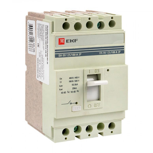 Выключатель нагрузки ВН-99 125/100А 3P EKF PROxima sl99-125-100