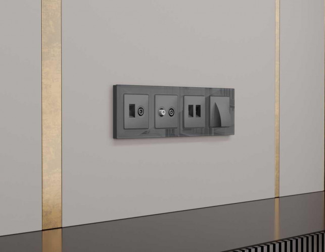 Лицевая панель AMBRELLA VOLT ALFA AP6621