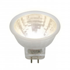 Лампа светодиодная Uniel GU4 3W 3000K прозрачная LED-MR11-3W/WW/GU4/220V GLZ21TR UL-00001702