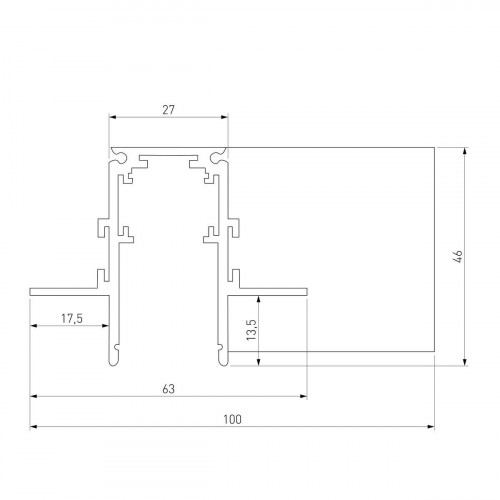 Коннектор L-образный Elektrostandard Slim Magnetic 85212/00 a067500