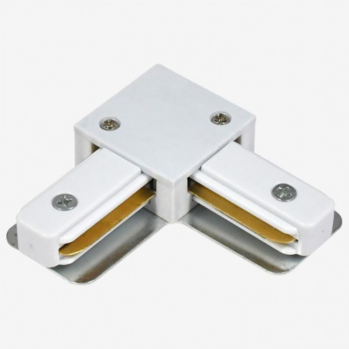 Коннектор L-образный Hesby Lighting Skylite для накладного шинопровода 220В, белый HSBL_0030