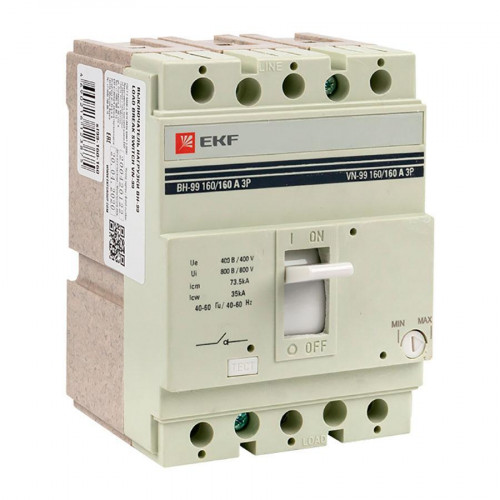 Выключатель нагрузки ВН-99 160/160А 3P EKF PROxima sl99-160-160