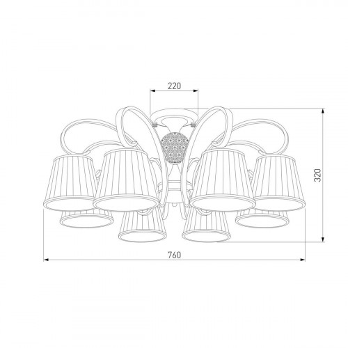 Потолочная люстра Eurosvet 60088/8 хром