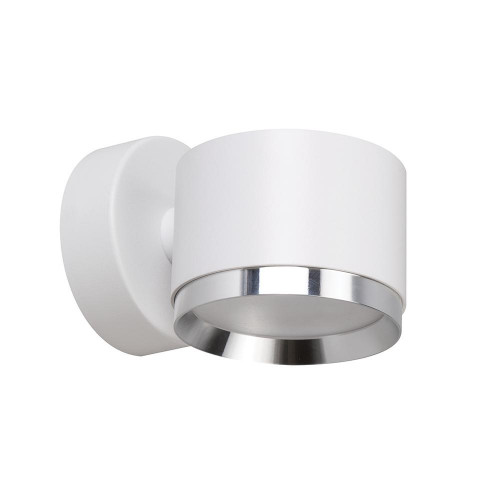 Светильник  настенный Feron HL4598  Barrel DUET 12W, 230V,GX53, белый + хром IP20