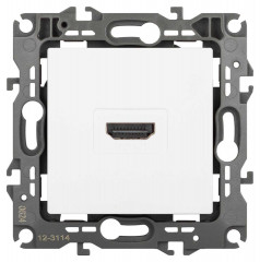 Розетка ЭРА Серия 12 12-3114-01М HDMI белый матовый Б0065724