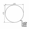 Садовый светильник Kanlux STONO 390 N 36591
