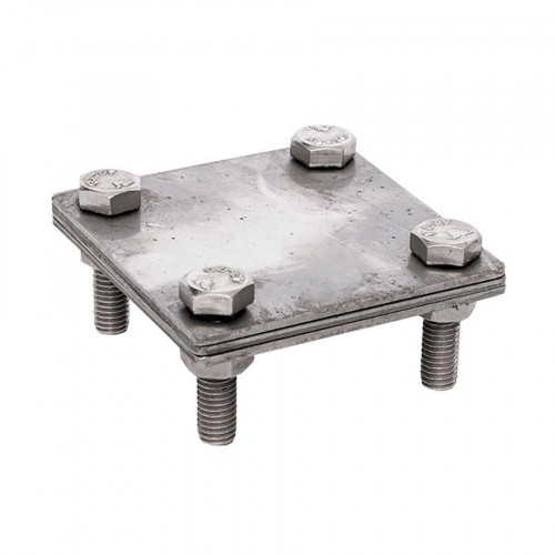 Зажим полоса 40 - полоса 40 (3 пластины 70x70мм) Ni EKF PROxima lp-g3105-ni