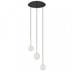 Подвесная люстра Nowodvorski Karo Black/Satine Gold 10304