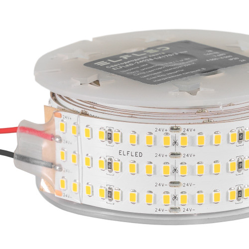 Лента светодиодная ELFLED LX170, 528/м (2835), 24В, 48Вт/м, 3м, 3ряда, белый нейтральный 4000-4500К ELFLED-24528-LX170/3-nw