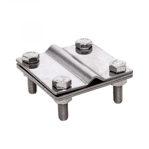 Зажим полоса 40 - прут 10 (3 пластины 70x70мм) Ni EKF PROxima lp-3101-ni