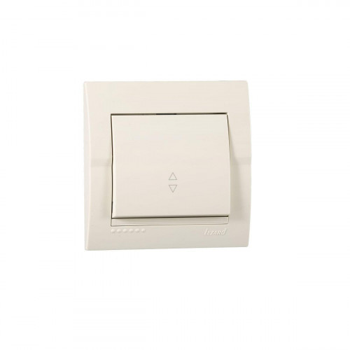 Выключатель проходной Lezard Deriy кремовый 702-0303-105