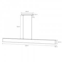 Подвесной светодиодный светильник Mantra Hanok 7543