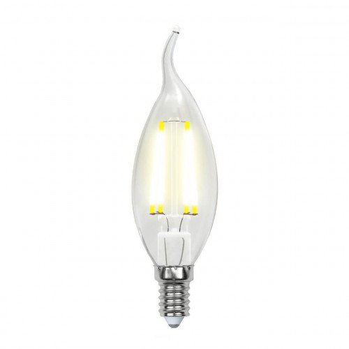 Лампа светодиодная филаментная Uniel E14 6W 4000K прозрачная LED-CW35-6W/NW/E14/CL PLS02WH UL-00001374