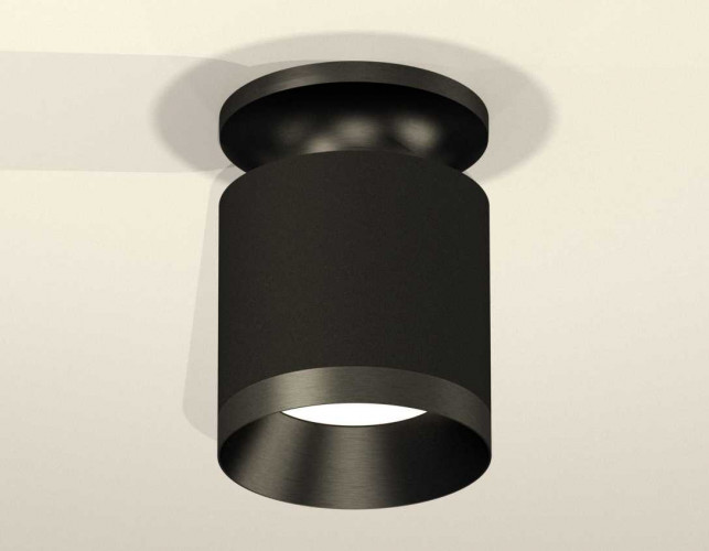 Комплект накладного светильника Ambrella light Techno Spot XS7402062 SBK/PBK черный песок/черный полированный (N7926, C7402, N7031)
