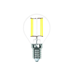 Лампа светодиодная филаментная Volpe E14 6W 3000K прозрачная LED-G45-6W/3000K/E14/CL/SLF UL-00008316