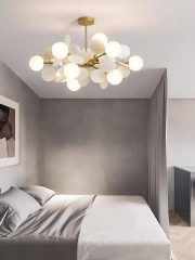 Люстра подвесная Alfa Light F2024-23 E27 Медный цвет