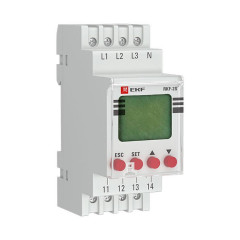 Реле контроля фаз с LCD дисплеем (с нейтралью) RKF-2S EKF PROxima rkf-2s