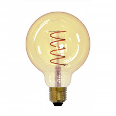 Лампа светодиодная филаментная Uniel E27 4W 2250K прозрачная LED-G95-4W/GOLDEN/E27/CW GLV21GO UL-00001818