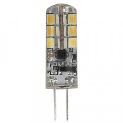 Лампа светодиодная ЭРА G4 1,5W 2700K прозрачная LED JC-1,5W-12V-827-G4 Б0033188