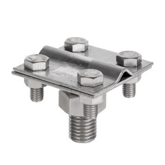 Зажим прута на штыре, пластина d(56x56)мм Ni EKF PROxima lp-g6606-e1302-ni