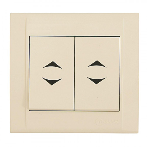 Выключатель 2 клав. прох. Makel Defne 42010026