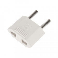 Адаптер сетевой (переходник) с Евро А/F на тонкую вилку С1 плоский «Тефаль» 6А б/з белый PROCONNECT (пакет БОПП 1 шт/уп.) 11-1041-9