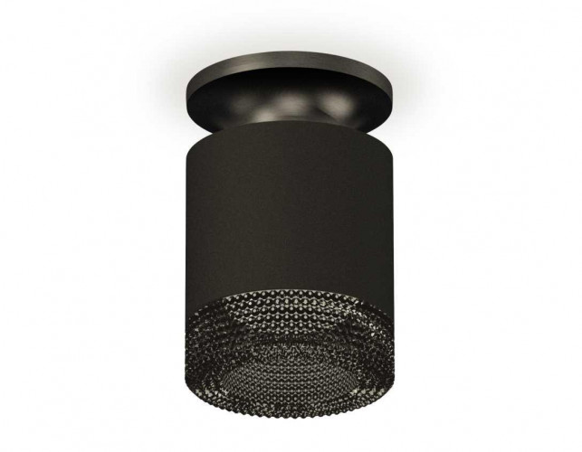 Комплект накладного светильника Ambrella light Techno Spot XS7402064 SBK/PBK/BK черный песок/черный полированный/тонированный (N7926, C7402, N7192)
